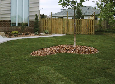 Lawn Installation, Grading Soil, Installation